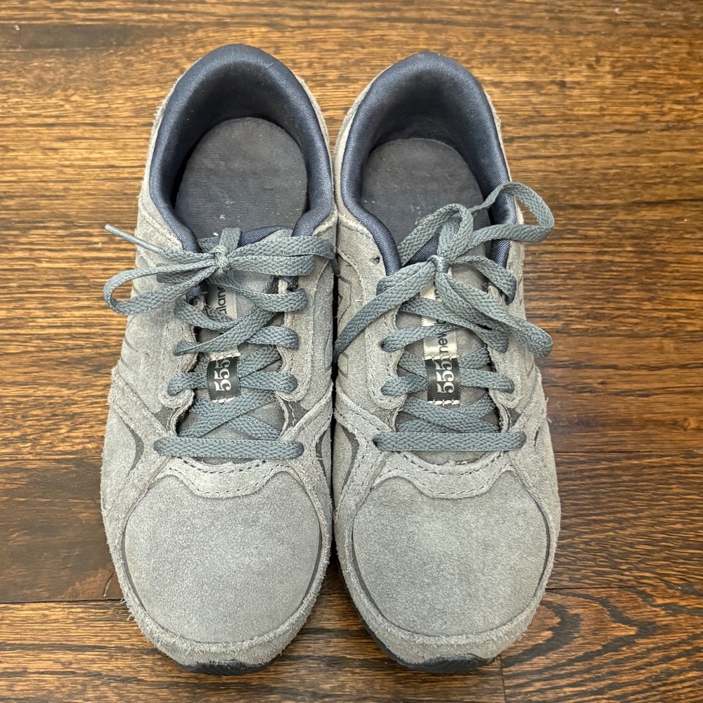 New Balance 555 Retro Charcoal Grey Suede Sneaker, Size 6 - Picture 7 of 15